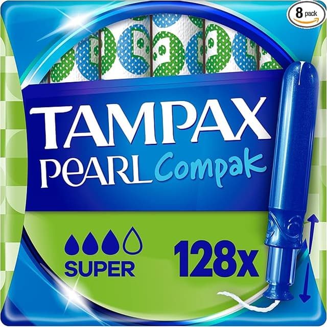 Imagen de Tampax Pearl Compak Tampones Super 💧 Pack 128 en OfertitasTOP