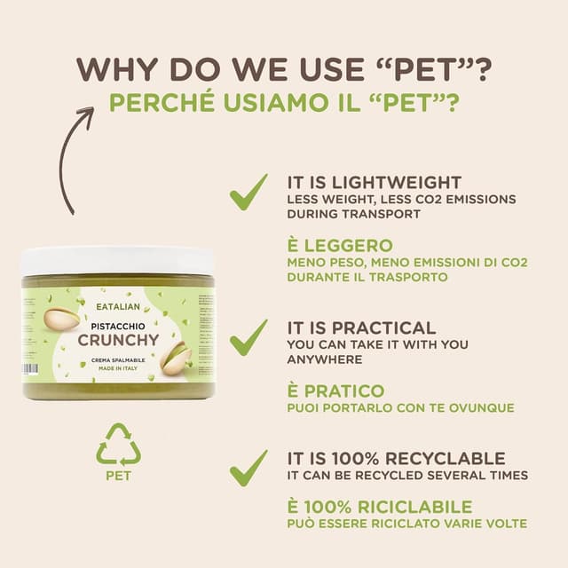 Thumbnail 5 de EATALIAN by AMZ BETTER Crema de Pistacho Crunchy 500g 🍈