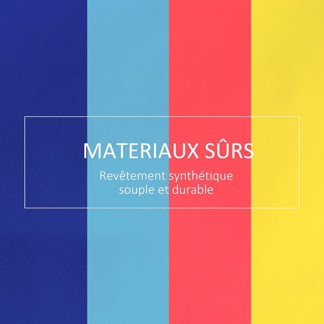 Detalle de HOMCOM 4 blocs de construction XL en mousse EPE pour parcours motricité enfant