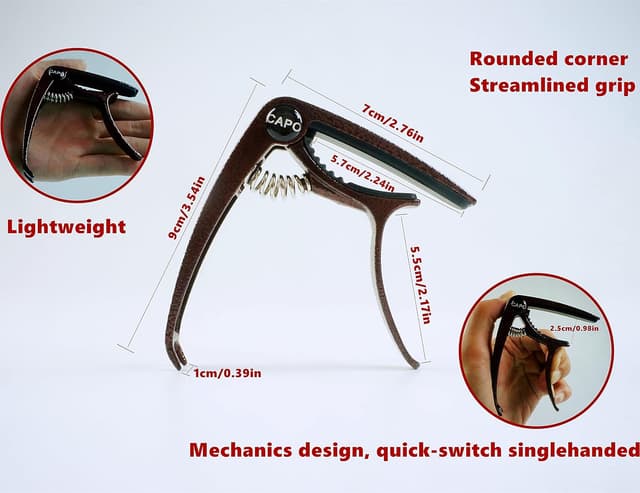 Detalle de SUCCESS Guitar Capo Zinc Alloy 2.3oz