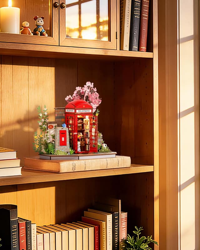 Detalle 2 de ROBOTIME Puzzle 3D en bois adulte Sakura « Blossom Book Booth »