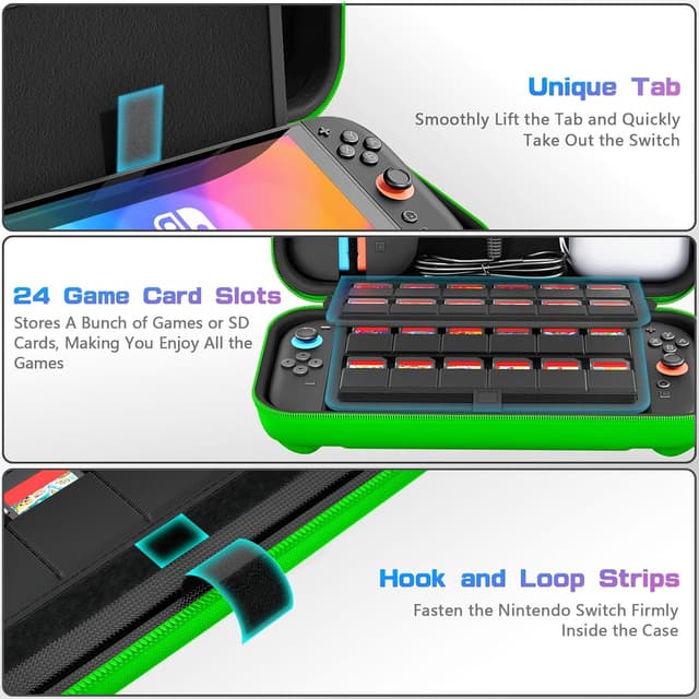 Thumbnail 5 de daydayup Switch Carrying Case 24 Slots