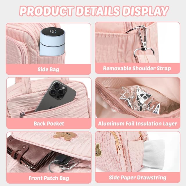 Detalle de Noaya Baby changing bag travel