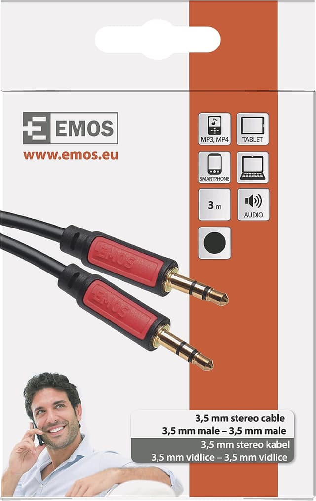 Detalle de EMOS Câble audio Jack 3 m