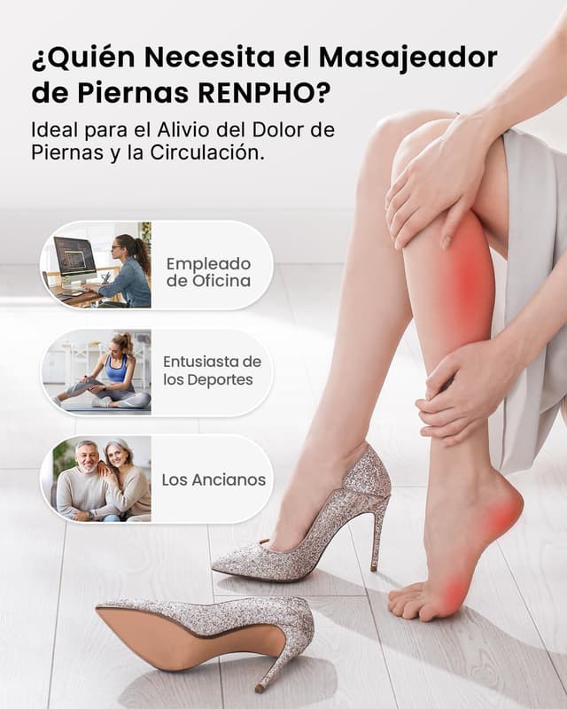 Detalle de RENPHO Masajeador de Piernas 6 modos