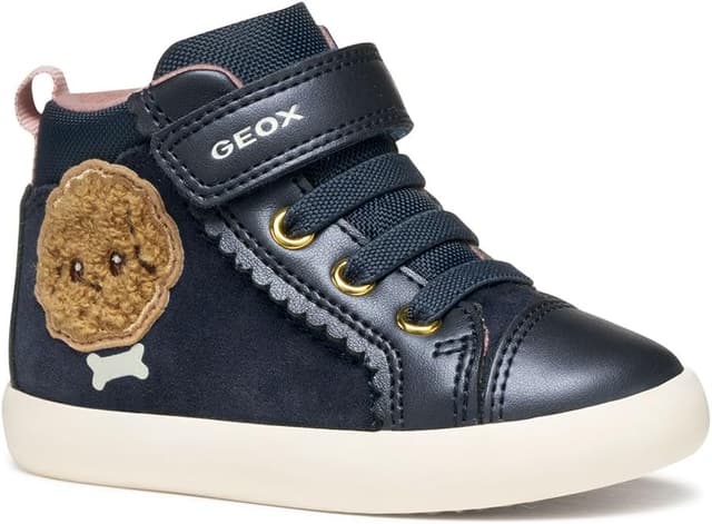 Detalle de Geox Mädchen B Gisli Girl Sneaker – mit Klett und elastischer Schnürung