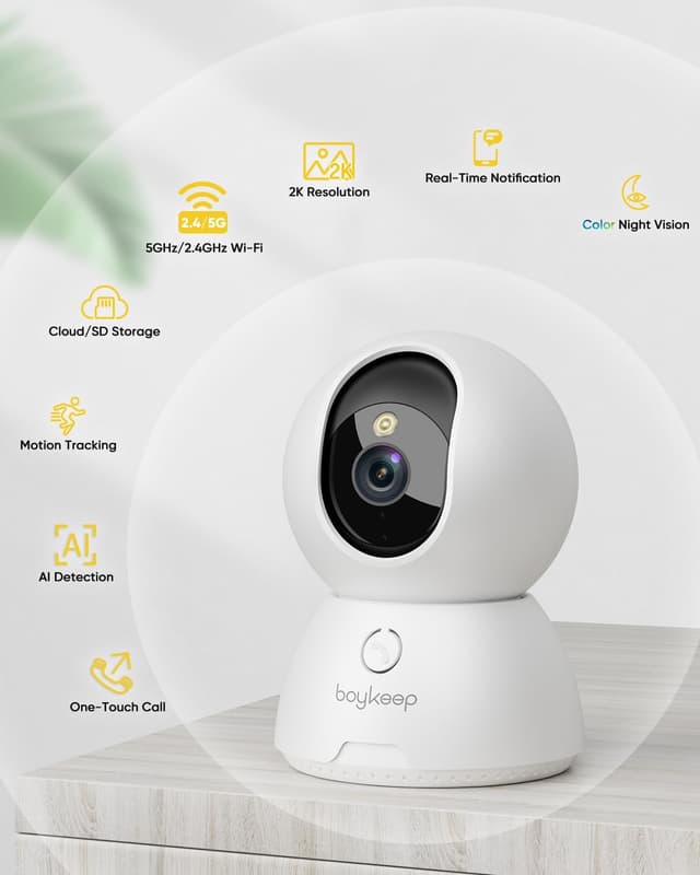 Detalle de BoyKeep indoor security camera 2K
