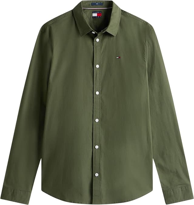 Thumbnail 4 de Tommy Jeans Camisa hombre XS Verde 70% algodón