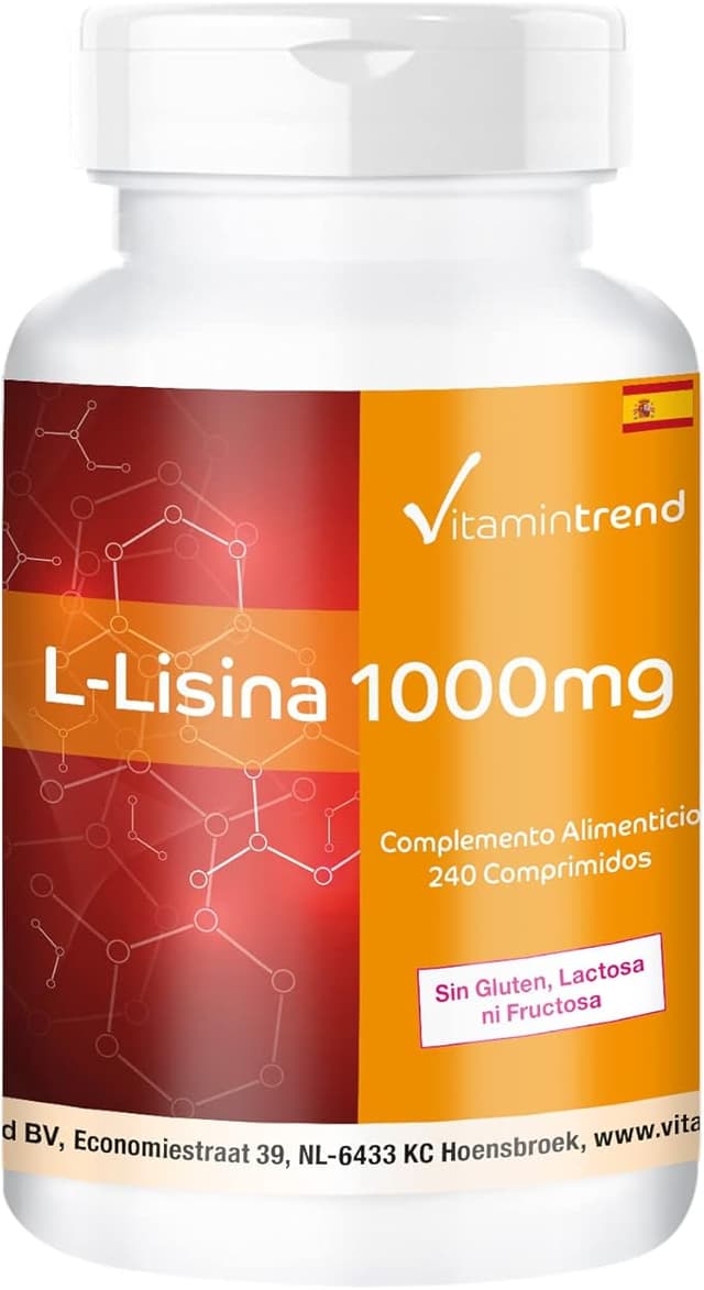 Imagen de L-Lisina 1000mg Vegano - 240 Comprimidos | Vitamintrend® en OfertitasTOP