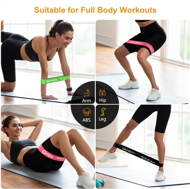 Thumbnail 5 de Gritin Resistance Bands Set of 5, Multi‑level 🏋