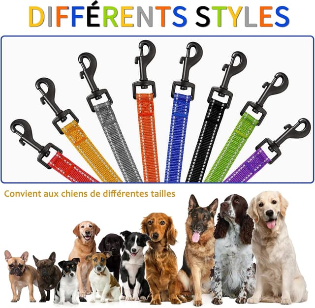 Thumbnail 6 de COMSLE Long Leads for Dog Training extra long nylon dog leash (3m–20m) with rotating buckle handle