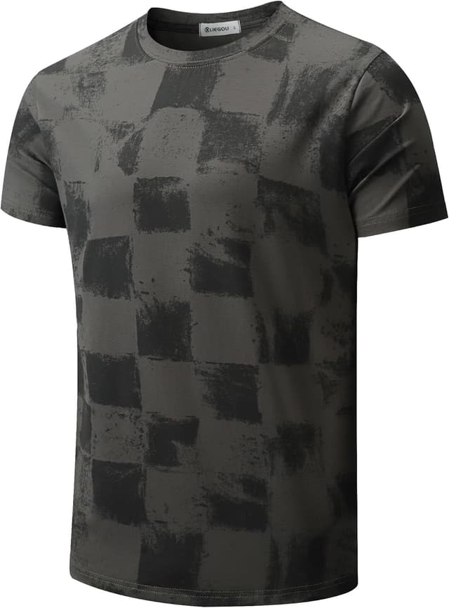 Thumbnail 6 de RONOMO Herren-T-Shirt aus 95% Baumwolle & 5% Spandex mit Mikroelastik und hautfreundlichem Tragegefühl