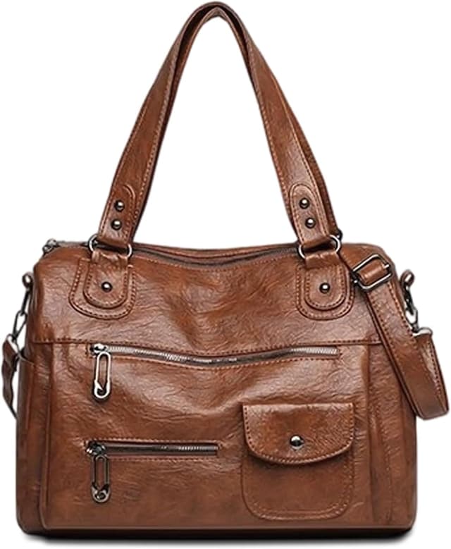 Thumbnail 6 de VOESLD borsa donna in PU vintage chic con tracolla regolabile