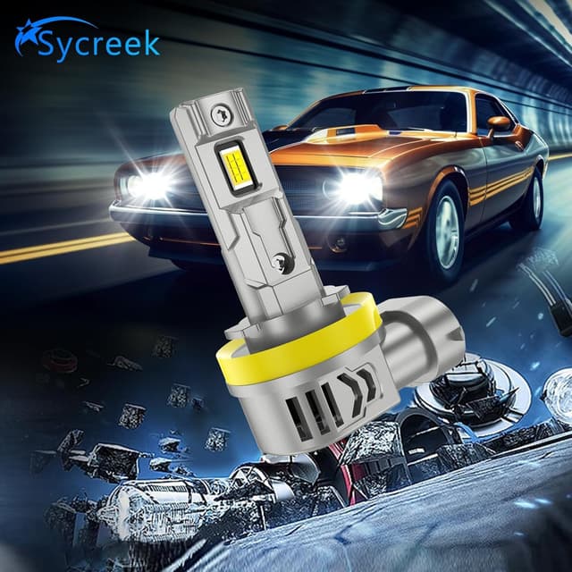 Thumbnail 6 de Sycreek kit lampadine LED H8/H9/H11 18V bianco 6000K (120W, 30.000 lm) per sostituire alogene