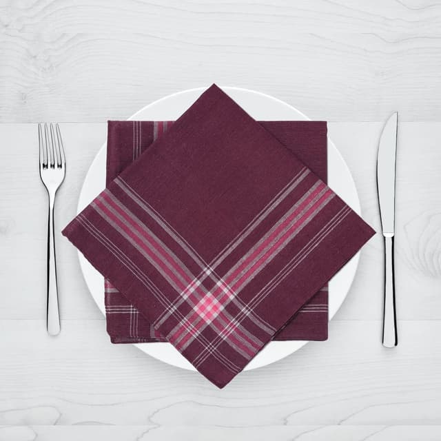 Detalle de URAQT Men’s Handkerchiefs 12-Pack – soft gents hankies for pocket squares