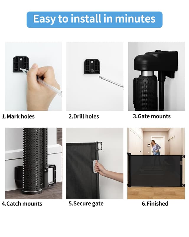 Detalle 1 de Veraste Retractable Baby Gate