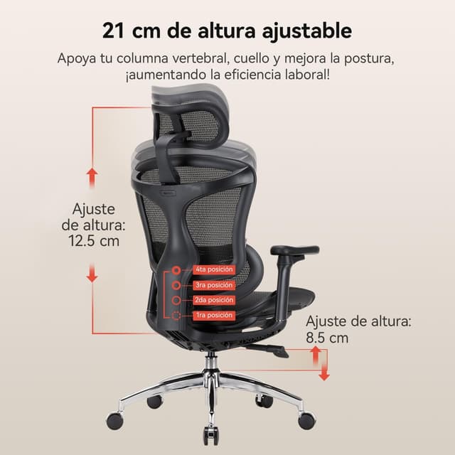 Thumbnail 2 de SIHOO Doro C300 - Silla de Oficina Ergonómica 🪑 Ajustable y Cómoda