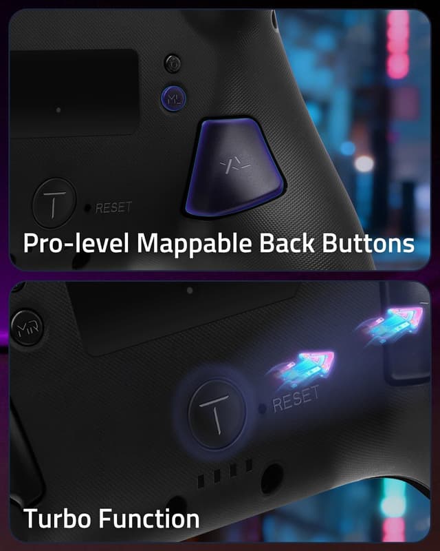 Detalle 2 de Funlab Switch 2 Pro Controller (Switch2/OLED) with Hall Effect, Back Buttons, Turbo, Motion & One‑Click Wake Up