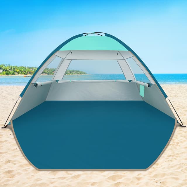 Detalle de COMMOUDS Beach Tent Sun Shade with UPF 50+ Protection (for 3/4/6/8 people)