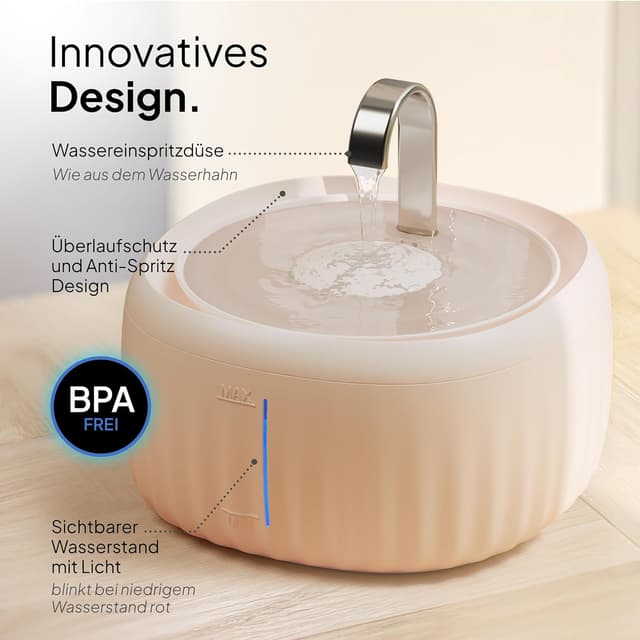 Detalle 2 de PRETTYPAW Aquaflow 3L Katzenbrunnen 🐾