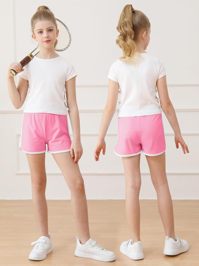 Detalle 2 de Girls soccer shorts 4-pack, 82% polyamide