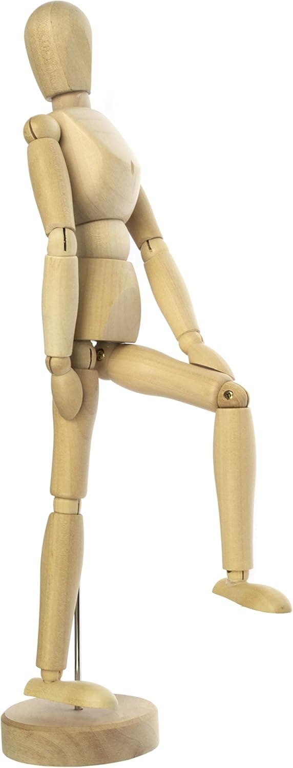 Detalle de Mannequin articulé flexible en bois de buis Kangaro (30 cm)