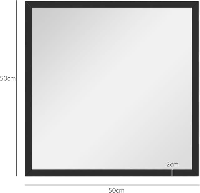 Thumbnail 6 de HOMCOM Miroir Mural carré 50x50 cm