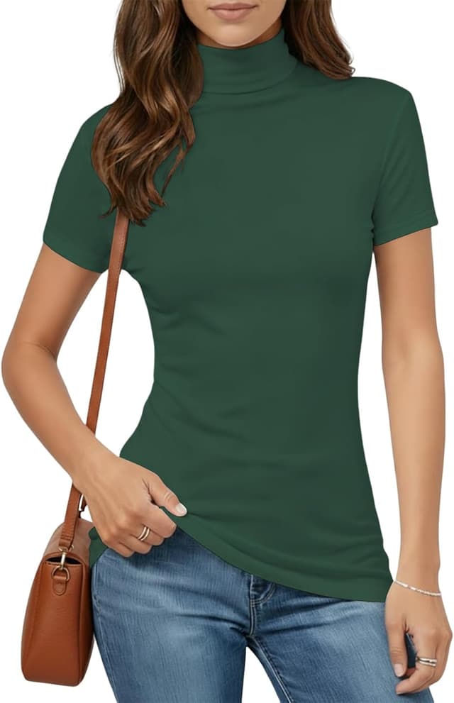 Thumbnail 5 de Kurzarm Rollkragen Shirt Damen von Cuptacc