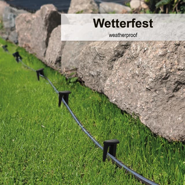 Detalle de 200 picchetti com-four per fissaggio cavi robot tosaerba in plastica con ardiglione (200 x nero)