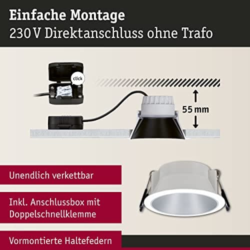 Thumbnail 4 de Paulmann 93410 Luminaria empotrable LED 3×6,5 W