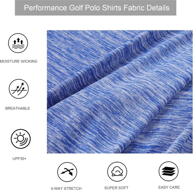 Thumbnail 4 de Alex Vando Mens Golf Shirt UPF40+