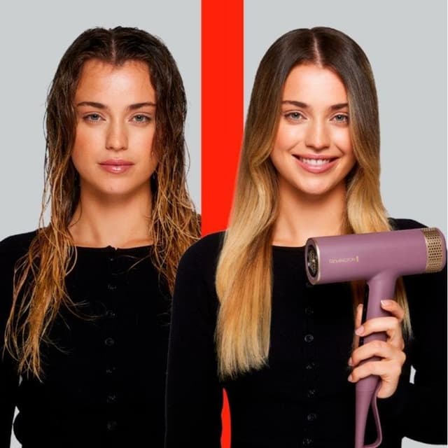 Detalle 2 de Secador de Pelo Remington EC8930 iónico profesional 1600W con accesorios (rosa)