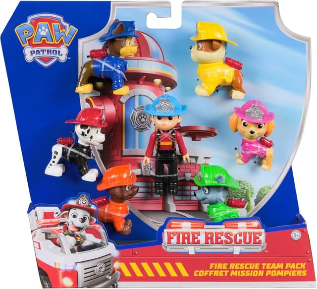 Thumbnail 2 de PAW PATROL Fire Rescue Hundefiguren Geschenkset 7 Figuren