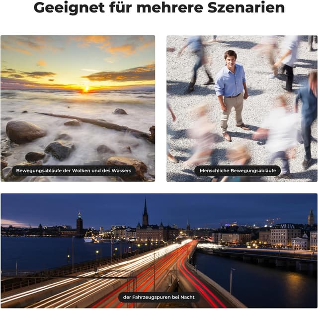 Detalle 2 de K&F CONCEPT Nano K-Serie variabler ND-Filter 55 mm (ND2–ND2000, 1–11 Blendenstufen)