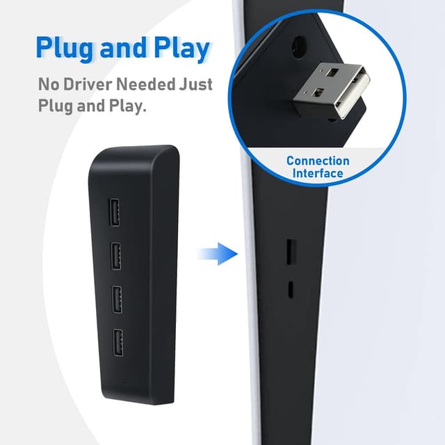 Thumbnail 6 de 4 Port PS5 USB Hub mit 480 Mbit/s