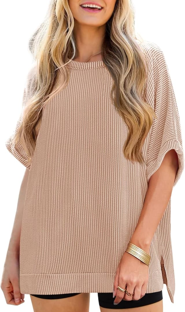 Detalle 2 de Tankaneo oversized ribbed tee tunic