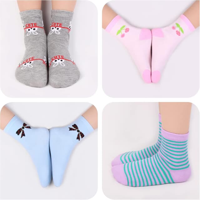 Detalle de L&K-II set da 12 paia di calzini bambino in cotone con elastan 2808VA