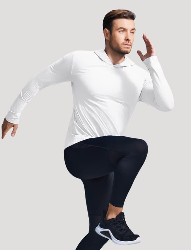 Detalle 2 de PINSPARK Lightweight Pullover Hoodie (Men’s Slim-Fit, Quick-Dry, No Pockets)