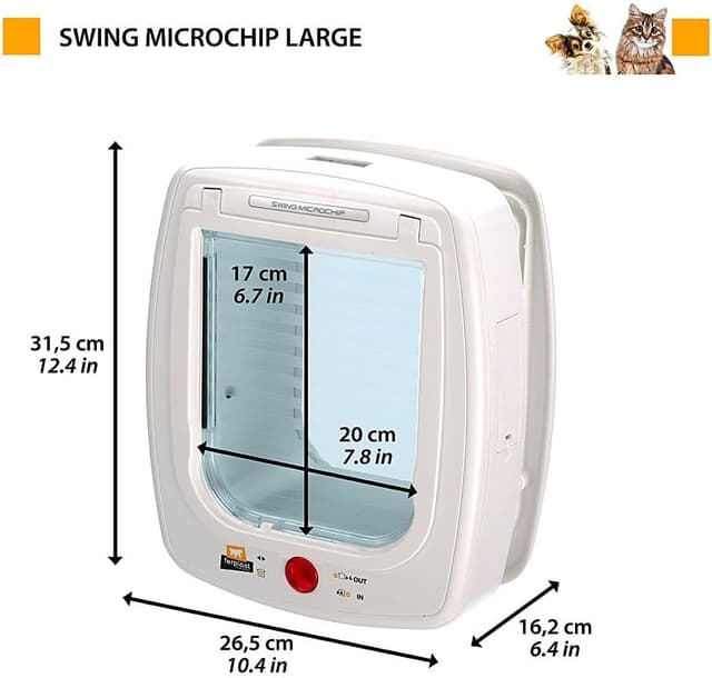 Thumbnail 1 de Ferplast SWING MICROCHIP Large chatière 30 puces 🐾