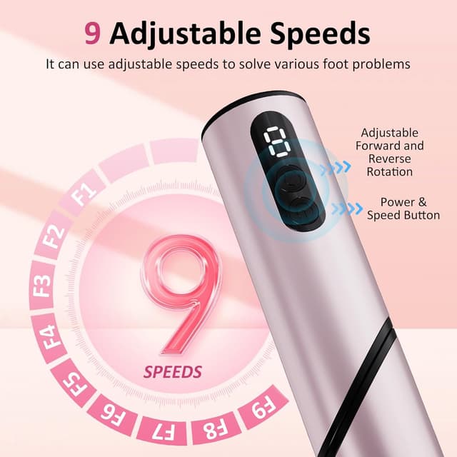 Detalle 2 de MIFXIN electric callus remover 9 speeds