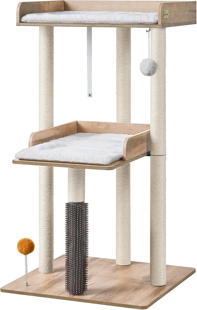 Detalle de FourFurPets Katzenbaum 111 cm Greige