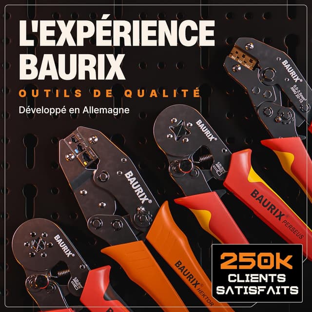 Thumbnail 5 de BAURIX Pince à Sertir embouts câble 0,25–10 mm²
