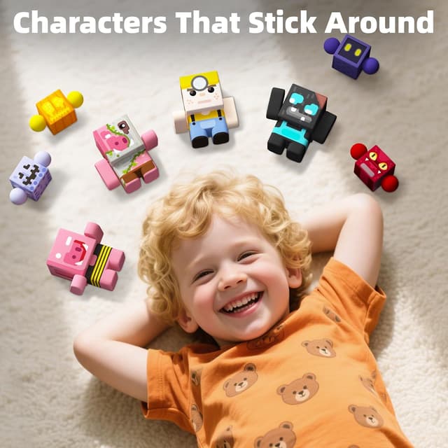 Thumbnail 6 de GobiDex 8PCS Magnetic Action Figures for Ages 3+