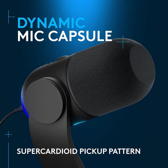 Detalle 2 de Logitech G Yeti GX USB microphone