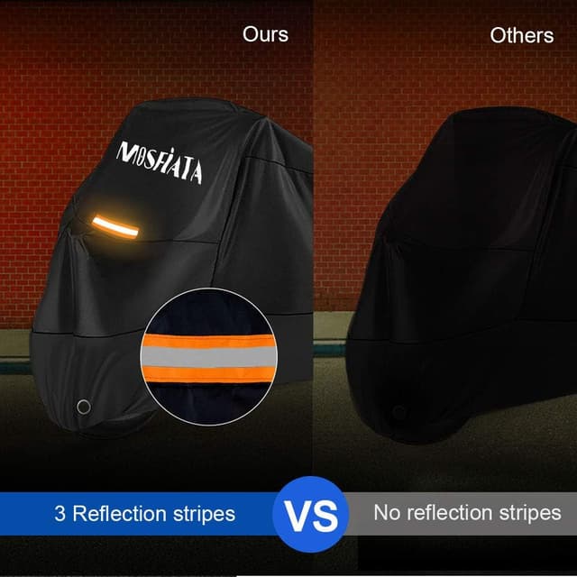 Detalle 2 de MOSFiATA Waterproof Motorcycle Cover (210D Oxford cloth) with lock holes