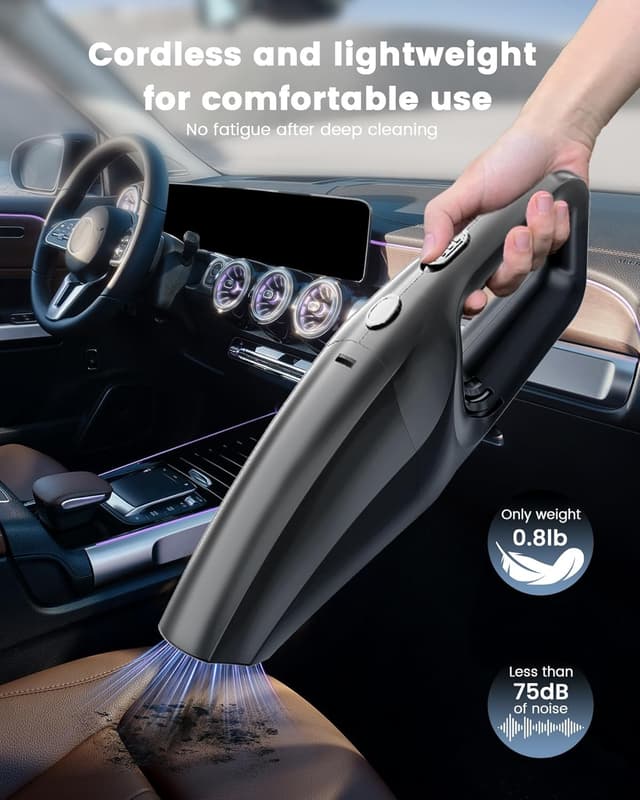 Detalle de SERVOMASTER Handheld Vacuum Cleaner with HEPA filter 🧹