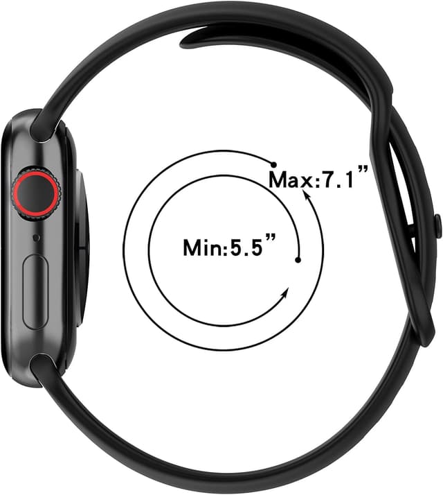 Thumbnail 6 de Panda Bobo Silicone Strap for Apple Watch Series 1–10 & SE (38/40/41/42mm) – Soft waterproof sport band replacement