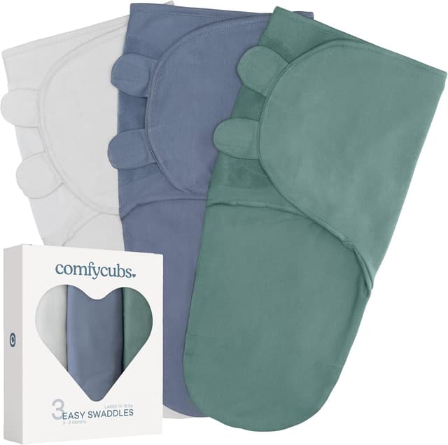 Thumbnail 6 de Comfy Cubs Easy Swaddle Blanket 3 Pack