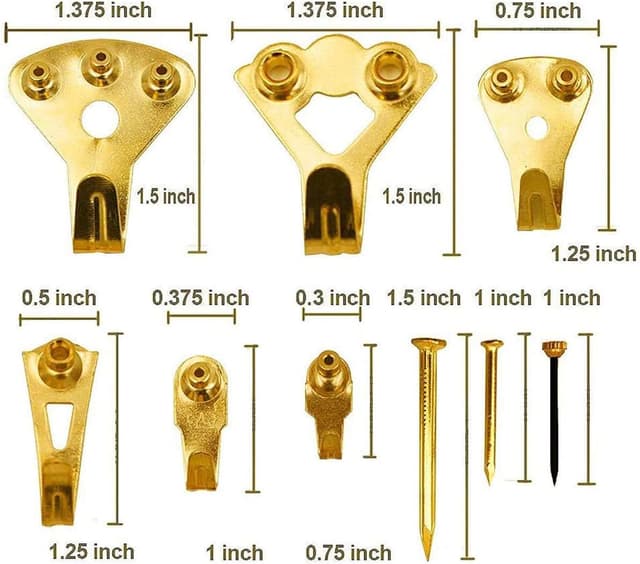 Detalle 2 de Picture hanging kit, 130 piece heavy duty