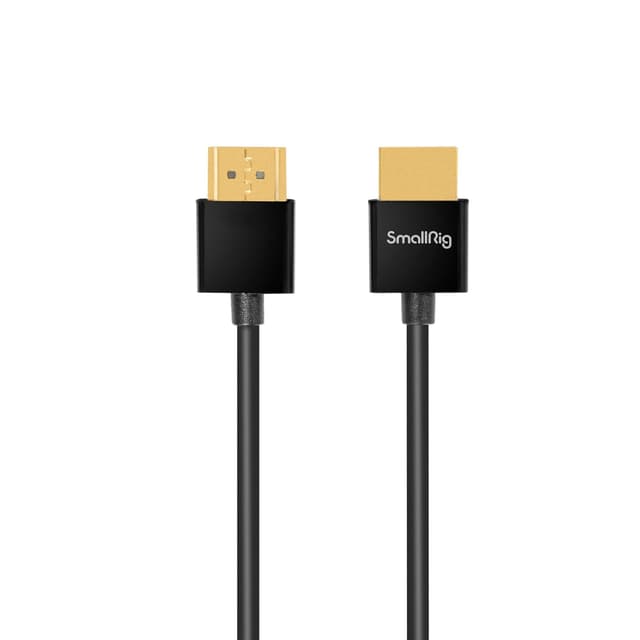 Detalle de SMALLRIG 2956B HDMI 4K-Videokabel ultradünn (35 cm), High-Speed mit Ethernet & ARC